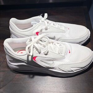 Nike White and Red Athletic Shoes